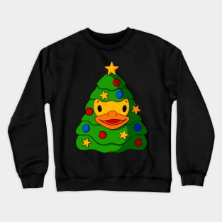 Christmas Tree Rubber Duck Crewneck Sweatshirt